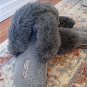 Gray Coface Slippers